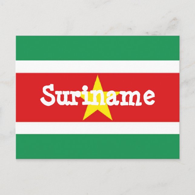 Cartão Postal Sinalizador Suriname (Frente)