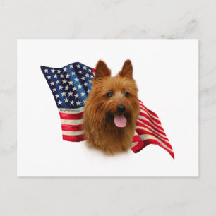 Cartão Postal Sinalizador Terrier australiano