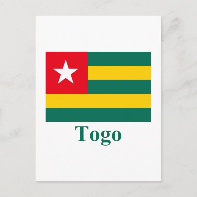 Cartão Postal Sinalizador Togo com Nome (Frente)