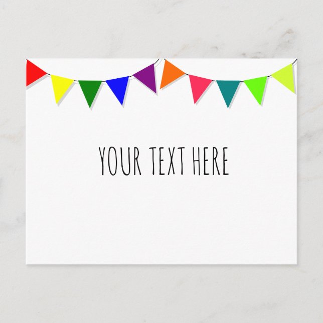 Cartão Postal Sinalizadores decorativos (Frente)