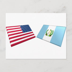 Cartão Postal Sinalizadores EUA e Guatemala