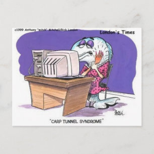 Cartão Postal Síndrome do Túnel do Carpo Presentes e Camisetas d