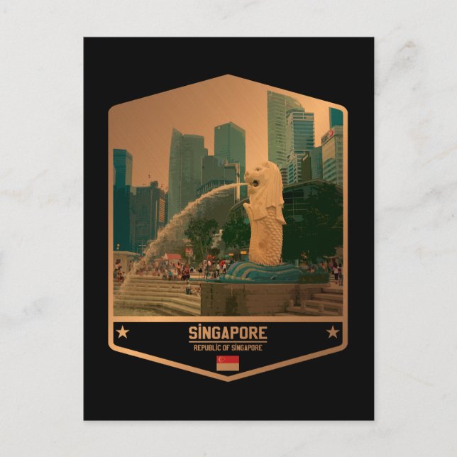 Cartão Postal Singapura (Frente)