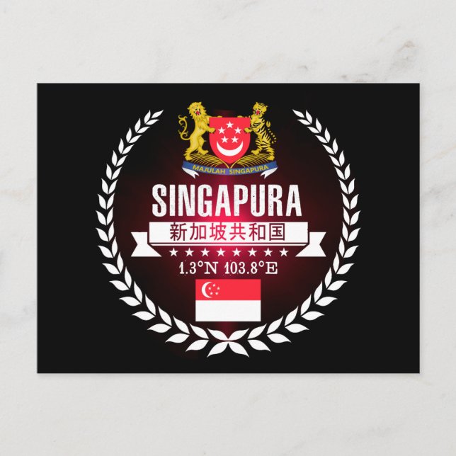 Cartão Postal Singapura (Frente)