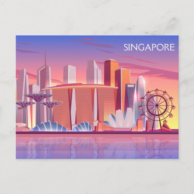 Cartão Postal Singapura (Frente)