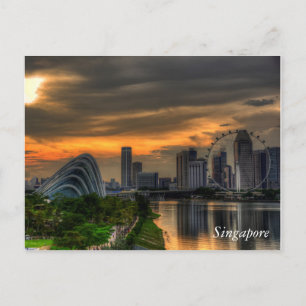Cartão Postal Singapura Goldenhour