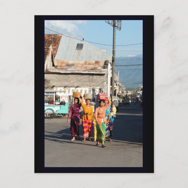 Cartão Postal Singaraja Bali Indonesia (Frente)