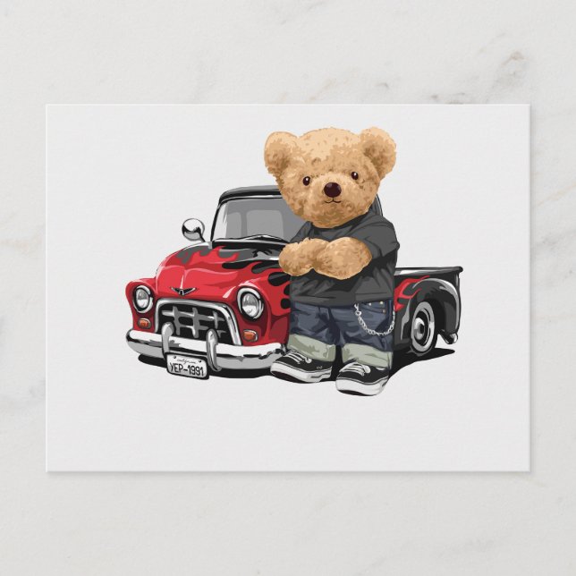 Cartão Postal Single Bear Series-4 (Frente)