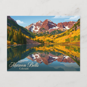 Cartão Postal Sinos Maroon EUA