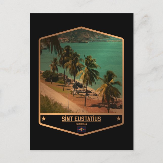 Cartão Postal Sint Eustatius (Frente)