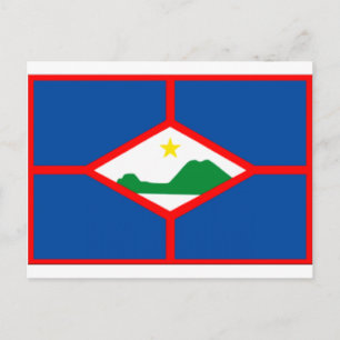Cartão Postal Sint Eustatius Flag