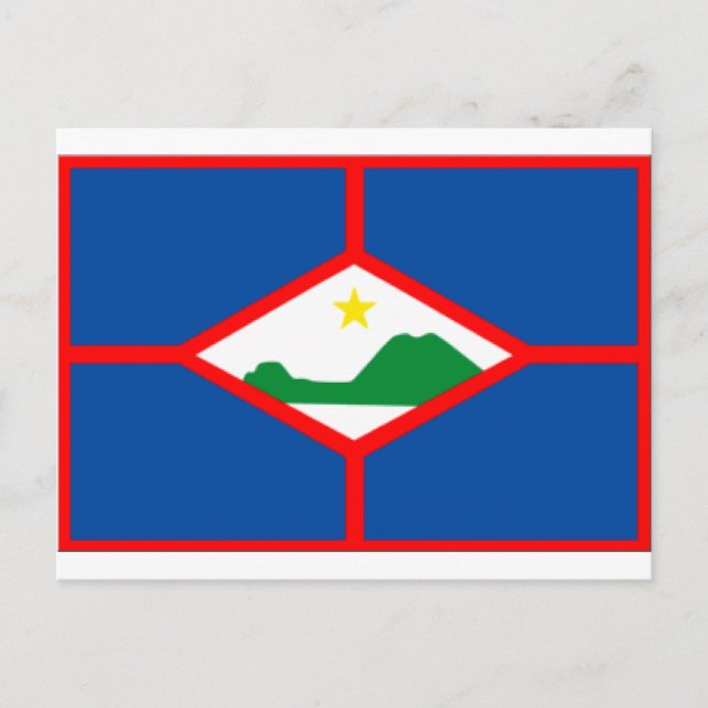 Cartão Postal Sint Eustatius Flag (Frente)