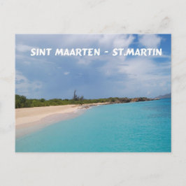 Cartão Postal Sint Maarten - Rua. Martin Beach Scene