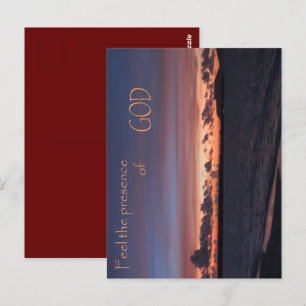 Cartão Postal Sinta a presença de Deus
