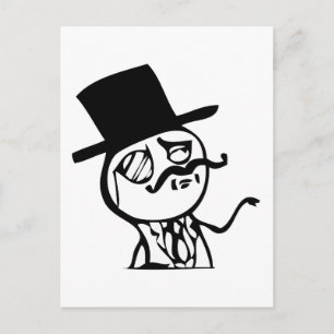 Cartão Postal Sinta-se como uma banda desenhada de Sir meme