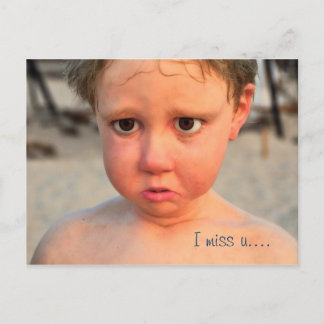 Cartão Postal Sinto saudades.