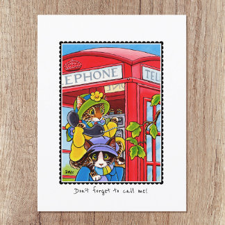 Cartão Postal Sinto saudades do seu telefone, fabuloso, personal