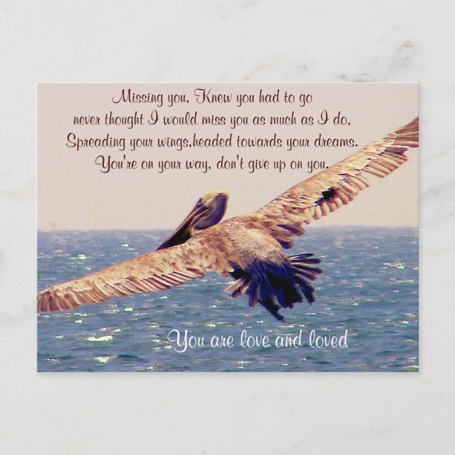 Cartão Postal Sinto Sua Falta. (Frente)