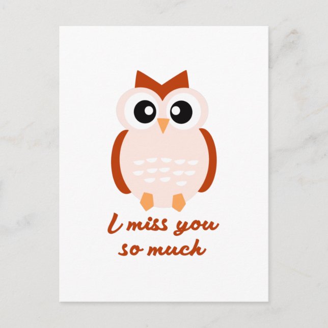 Cartão Postal Sinto tanto a sua falta (Frente)