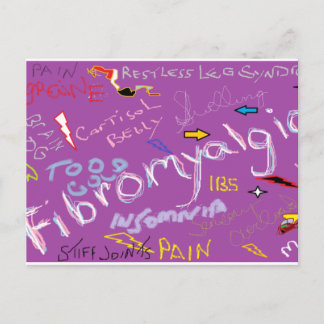 Cartão Postal Sintomas de fibromialgia