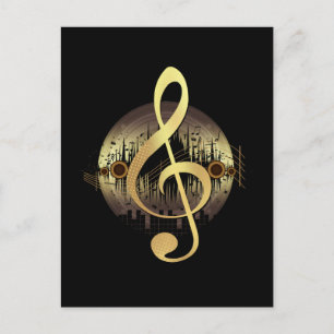 Cartão Postal Sintonia Deliciosa - Dourada