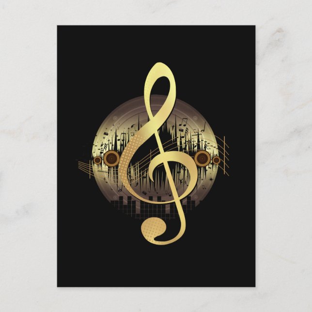 Cartão Postal Sintonia Deliciosa - Dourada (Frente)