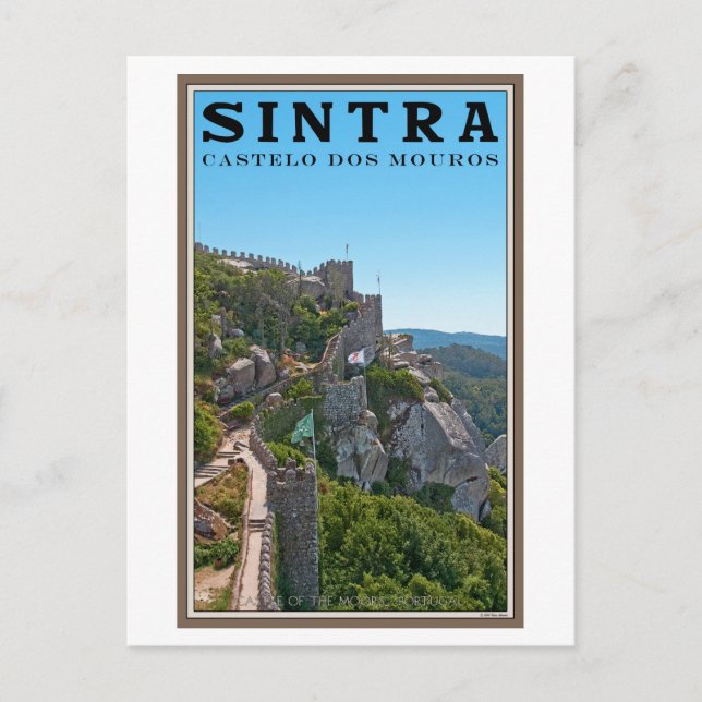 Cartão Postal Sintra - Castelo dos Mouros (Frente)