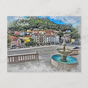 Cartão Postal Sintra Colorida-- O Portugal Real