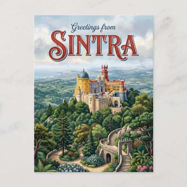 Cartão Postal Sintra Portugal (Frente)