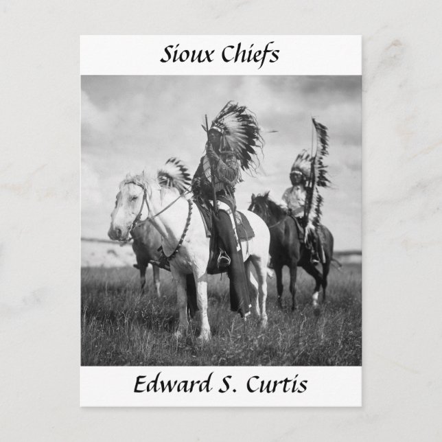 Cartão Postal Sioux Chiefs, 1905 (Frente)