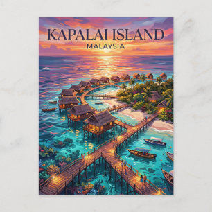 Cartão Postal Sipadan Kapalai Dive Resort Malásia