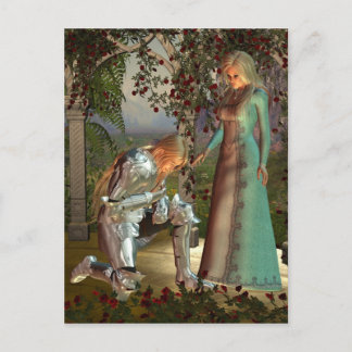 Cartão Postal Sir Launcelot e Queen Guinevere
