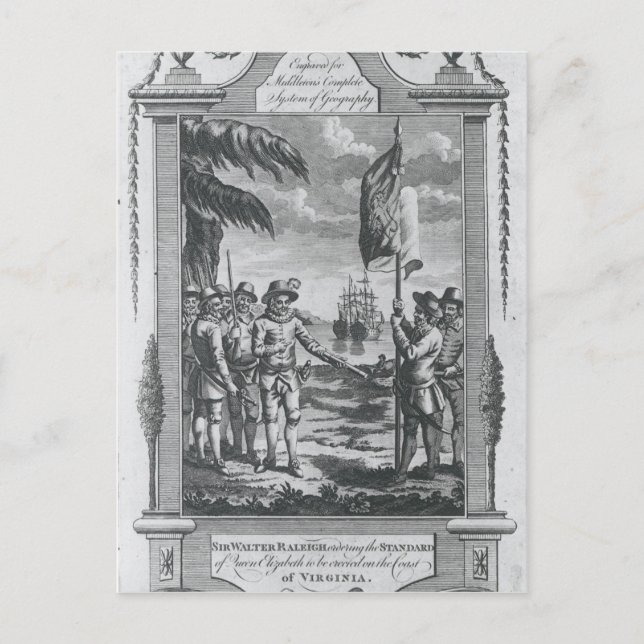 Cartão Postal Sir Walter Raleigh (Frente)
