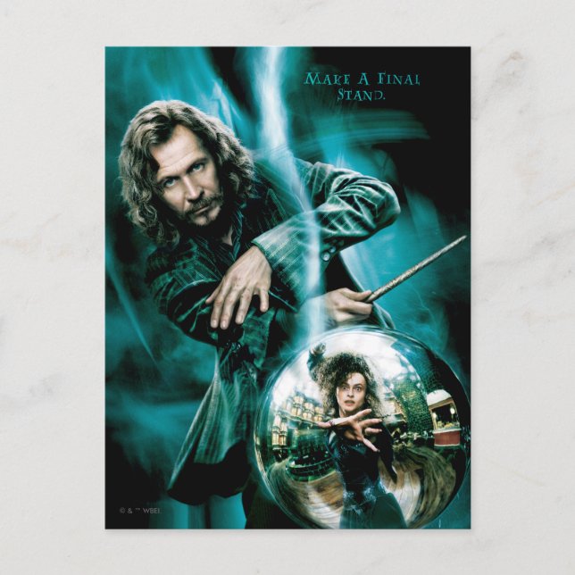 Cartão Postal Sirius Black e Bellatrix Lestrange (Frente)