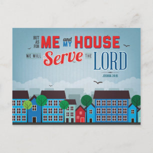 Cartão Postal Sirva o Lord Mousepad - Joshua 24:15 Bíblia Verse