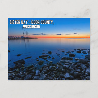 Cartão Postal Sister Bay Door County Wisconsin