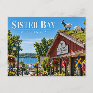 Cartão Postal Sister Bay Wisconsin