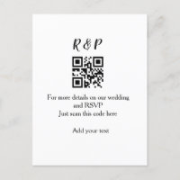 site de casamento rsvp q r código adicionar nome t
