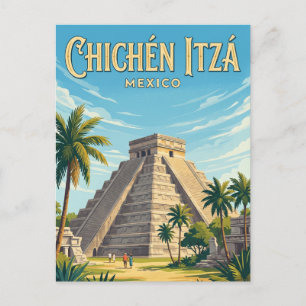 Cartão Postal Sítio Arqueológico de Chichén Itzá México