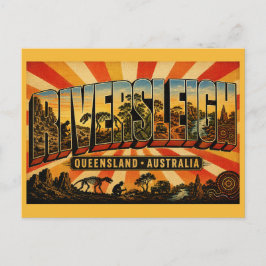 Cartão Postal Sítio Fóssil Riversleigh em Queensland Patrimônio 