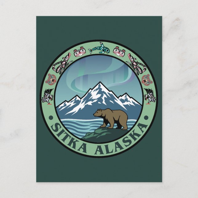 Cartão Postal Sitka Alaska United States (Frente)