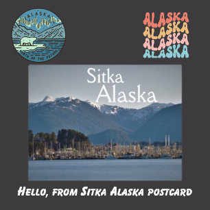 Cartão Postal Sitka Alaska Viagem russa Derrota