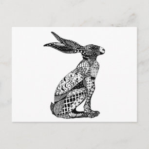 Cartão Postal Sitting Hare