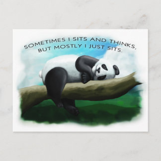 Cartão Postal Sitting Panda