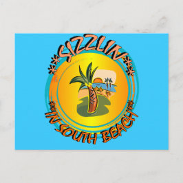 Cartão Postal Sizzlin no South Beach