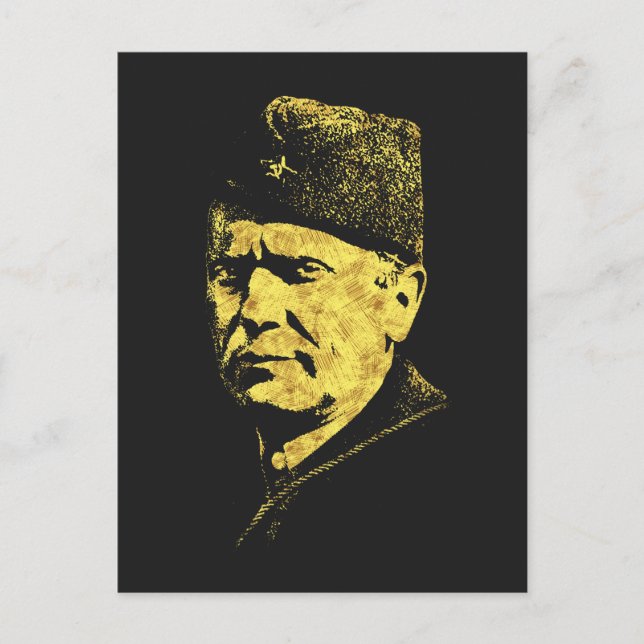 Cartão Postal ŞJosip Broz Tito ŞPresidente da Iugoslávia SFRJ (Frente)