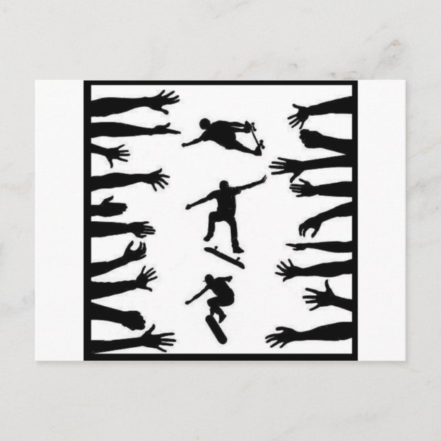 Cartão Postal Skate Crowd (Frente)