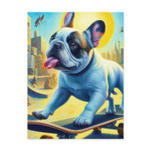 Skate para Bulldog Francês Adorável