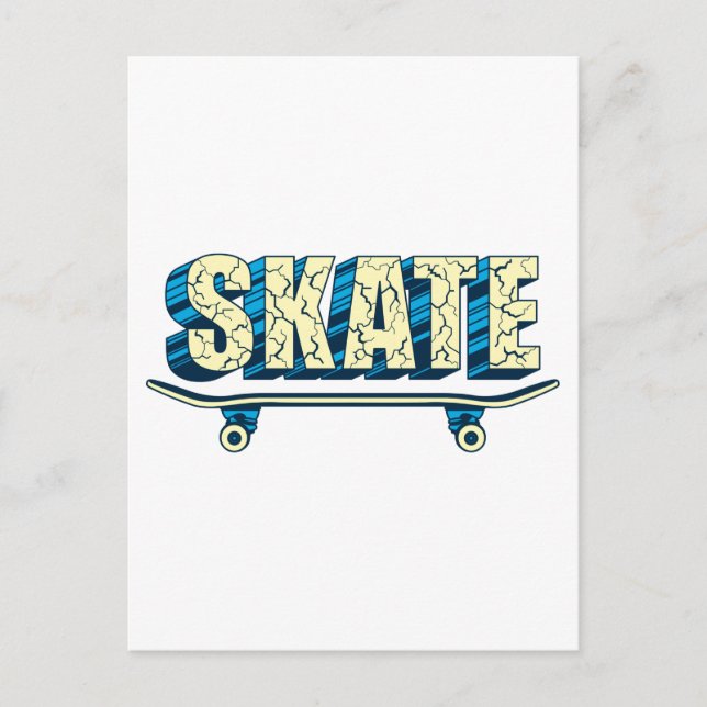 Cartão Postal Skateboard Skater Skate Skateboarder Skateboard (Frente)