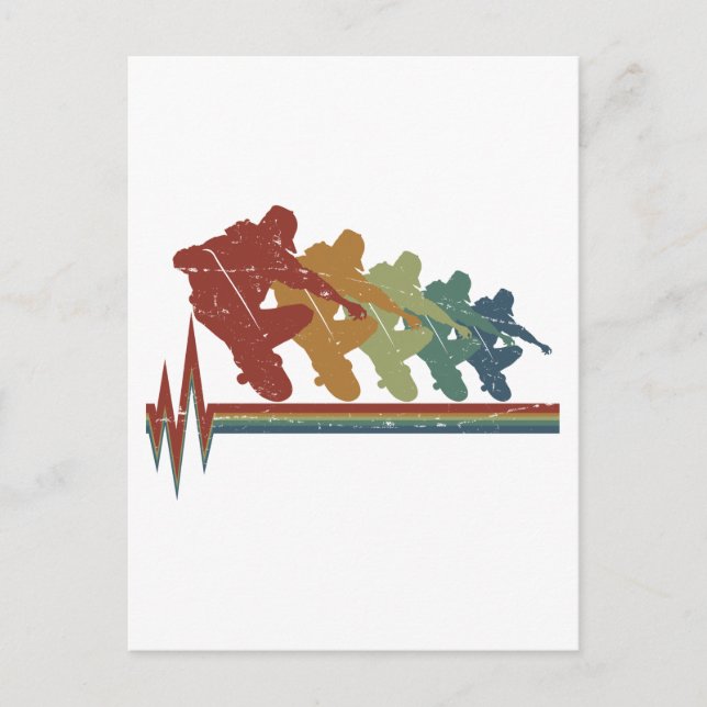 Cartão Postal Skateboard Skater Skate Skateboarder Skateboard (Frente)